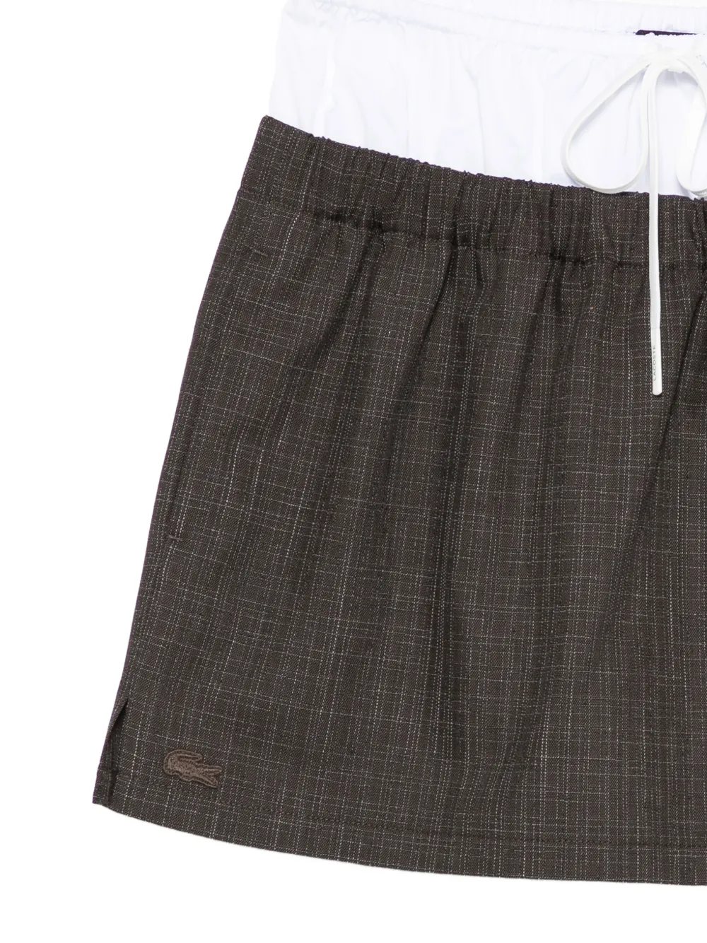 Lacoste Nakamura geruite mini-rok Grijs