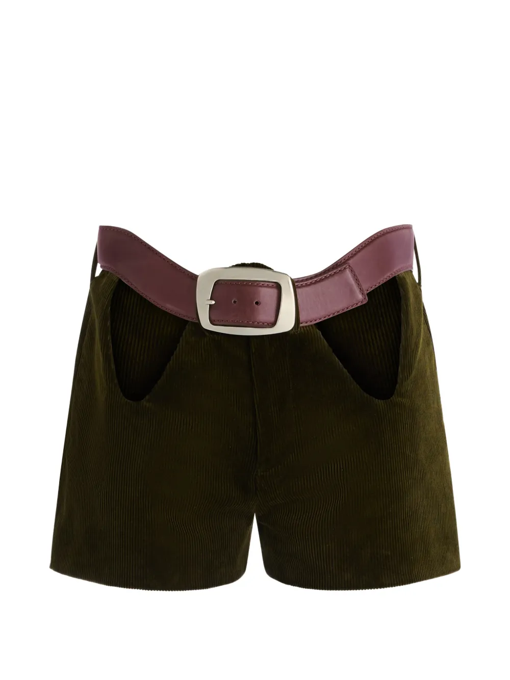 Jean Paul Gaultier belted shorts - Green