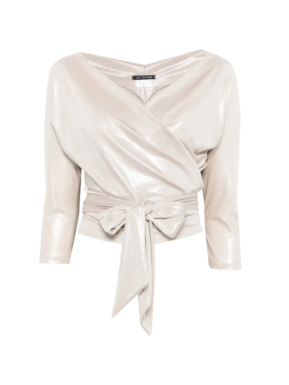 LE RJTANGE wrap blouse - Toni neutri