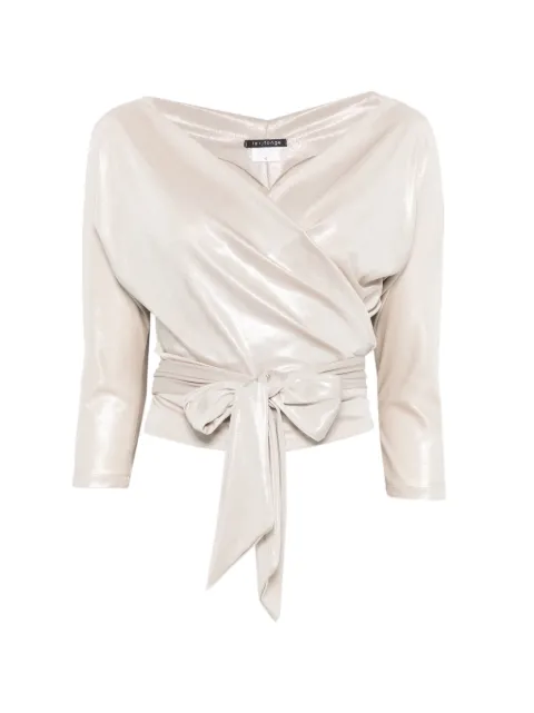 LE RJTANGE wrap blouse