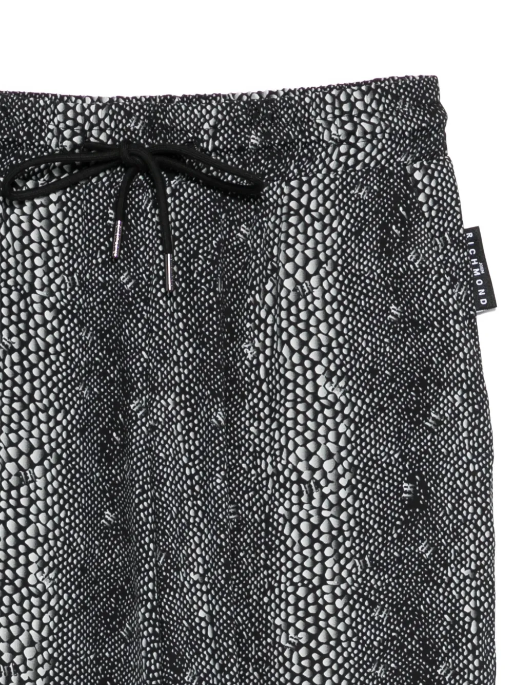 John Richmond Junior Shorts en shirt met slangen-print Zwart