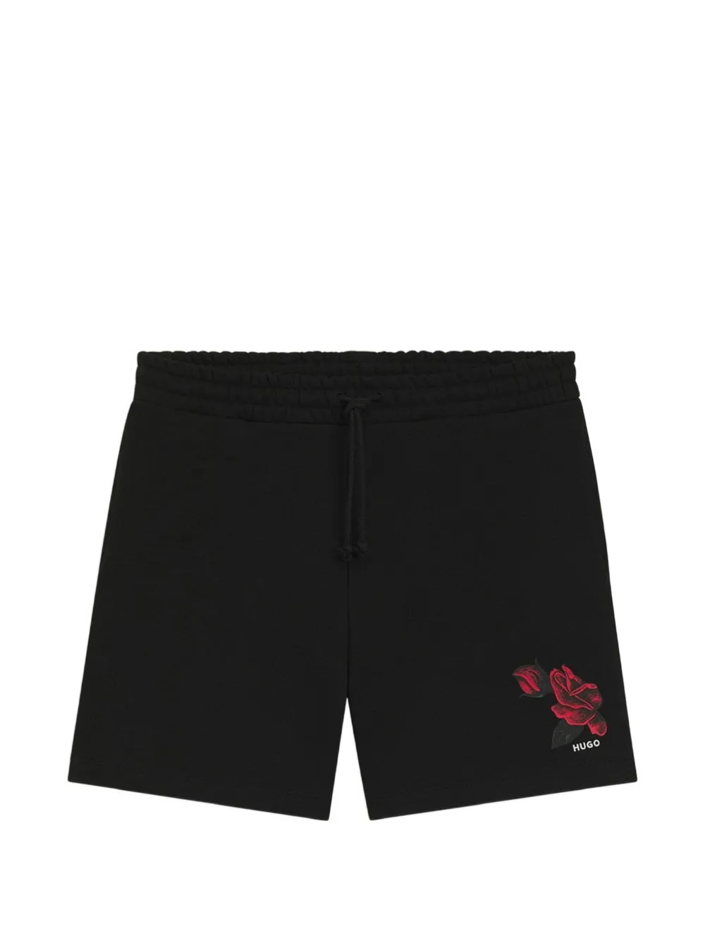 HUGO Dagety floral-print drawstring-fastening shorts - Nero