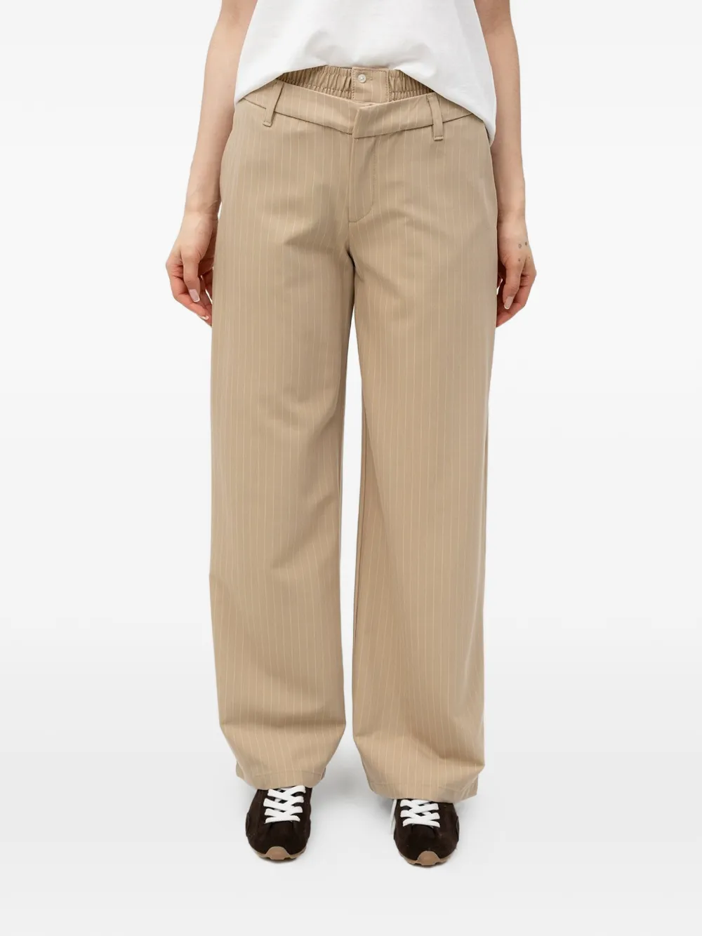 HUGO pinstripe back-pocket trousers - Toni neutri