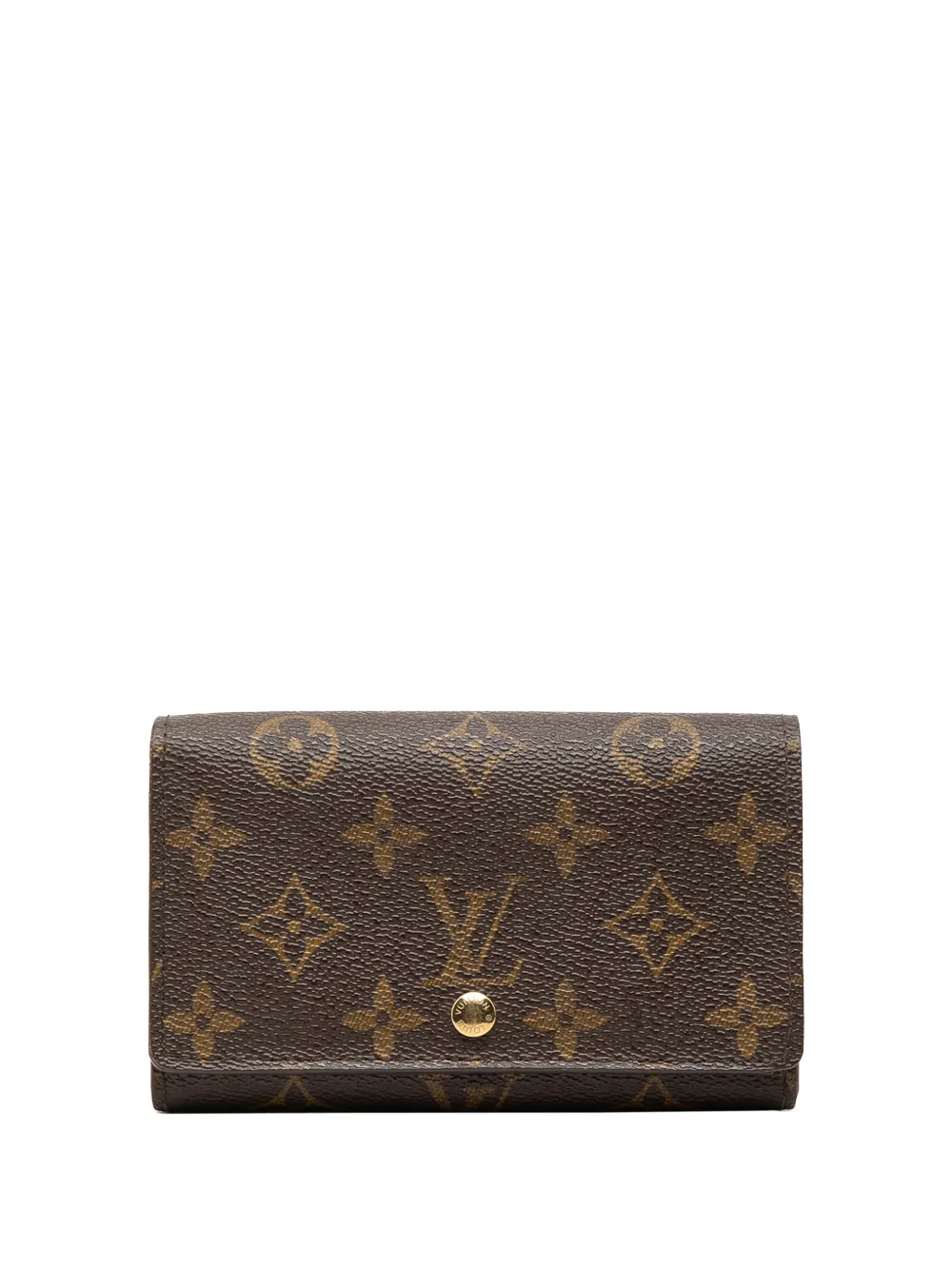 Louis Vuitton Pre-Owned 2010 Monogram Porte Monnaie Tresor Wallet small wallets - Marrone