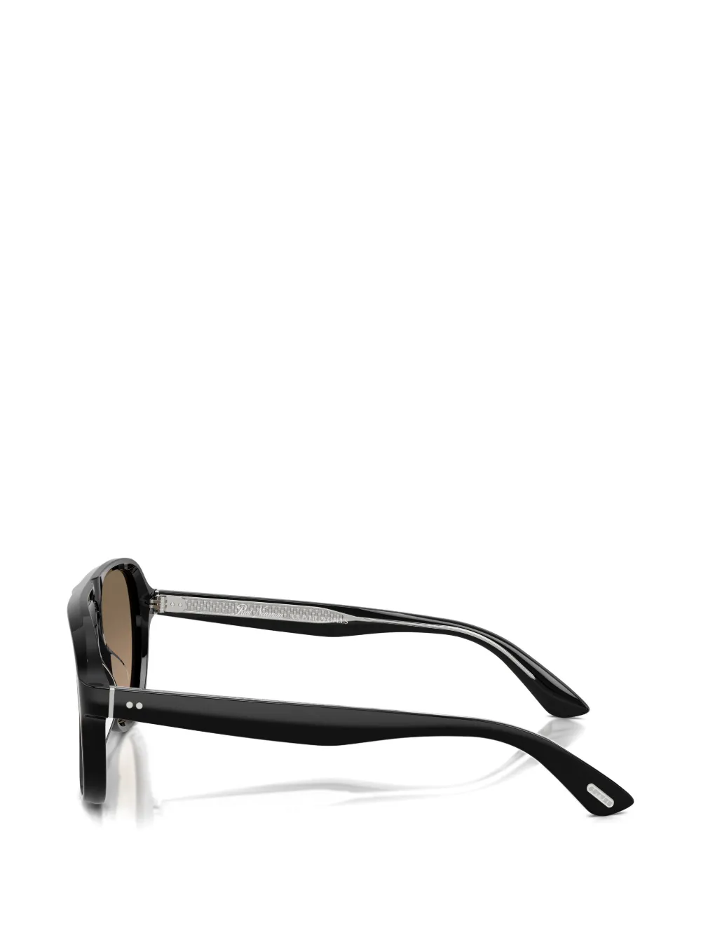 Oliver Peoples Zonnebril met piloten montuur Zwart
