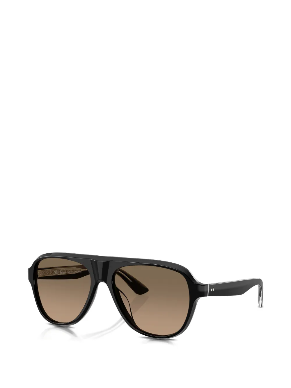 Oliver Peoples Zonnebril met piloten montuur Zwart