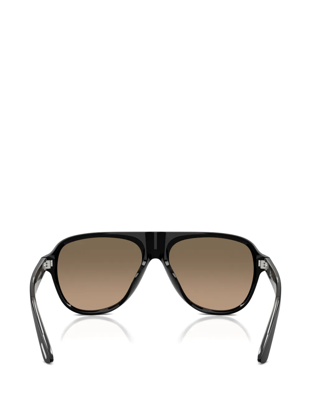 Oliver Peoples Zonnebril met piloten montuur Zwart