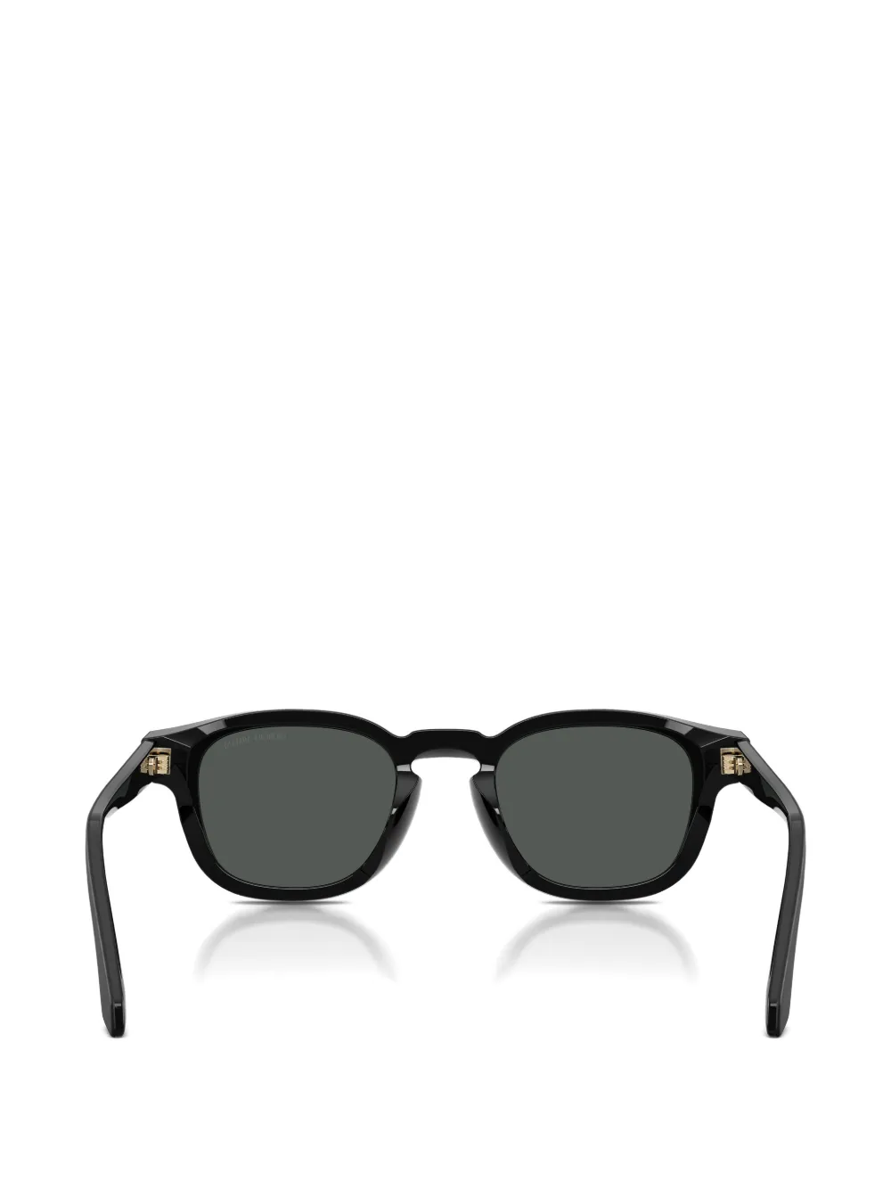 Giorgio Armani Zonnebril met rond montuur Zwart