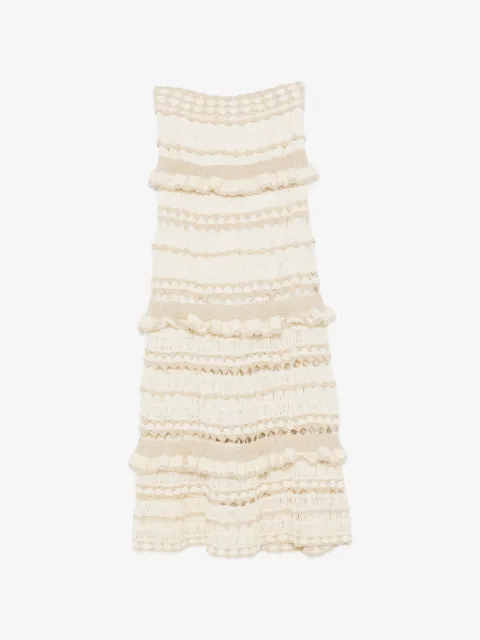 ZIMMERMANN crochet ruffled skirt
