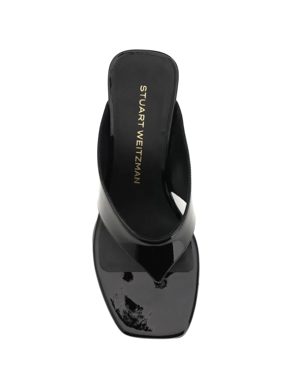 Stuart Weitzman Vinnie sandalen met sleehak Zwart