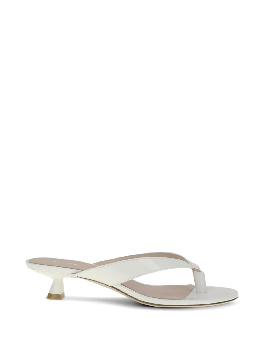 Stuart Weitzman Rio almond-toe thong sandals - Bianco