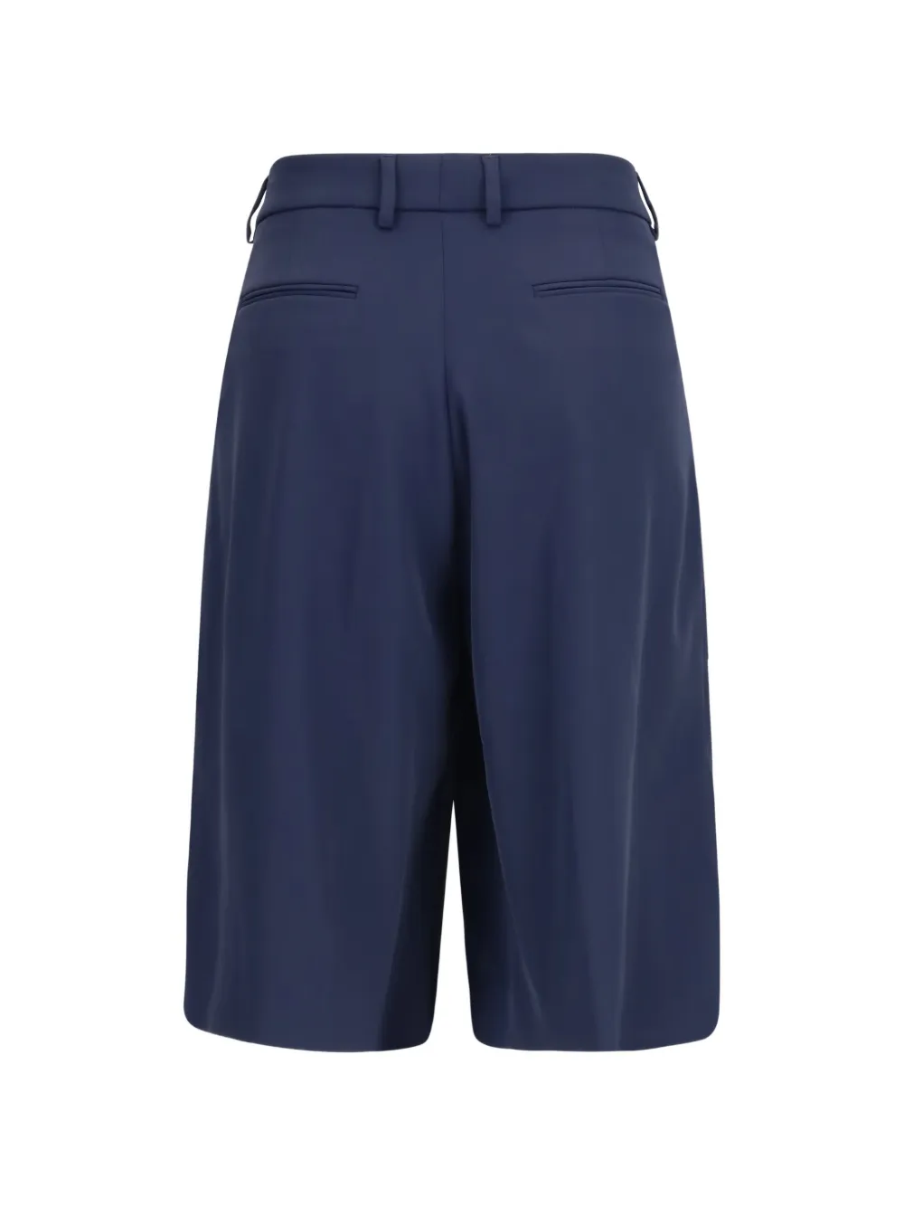  Cruna Pleated Buttoned Shorts - Blue 