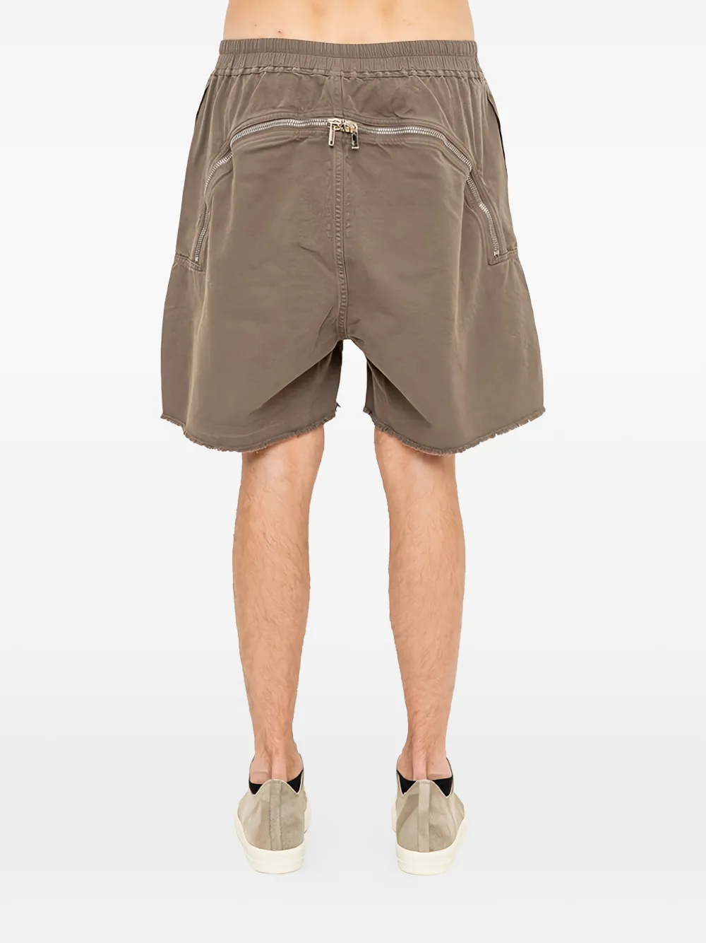 Rick Owens DRKSHDW Shorts met trekkoordtaille en rits Grijs