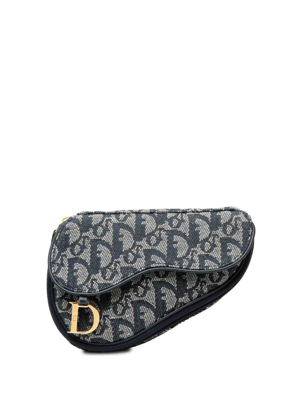 Christian Dior Pre-Owned 2000 Diorissimo Canvas Saddle pouch - Blu