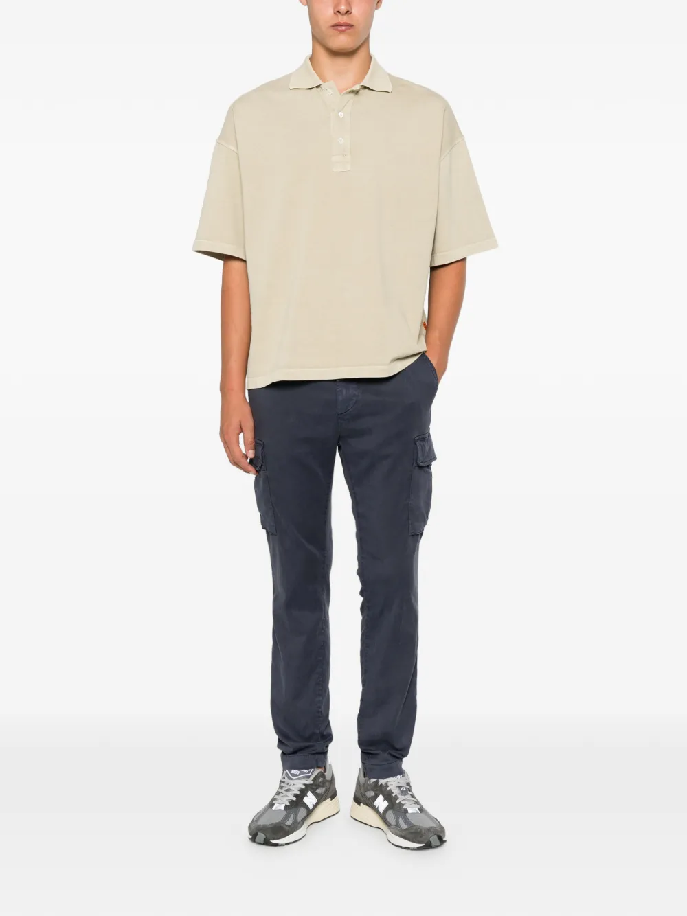 Mason's Chile cargo broek met elastische taille Blauw