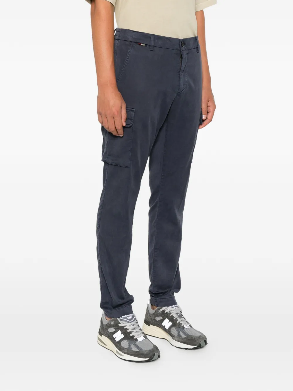 Mason's Chile cargo broek met elastische taille Blauw