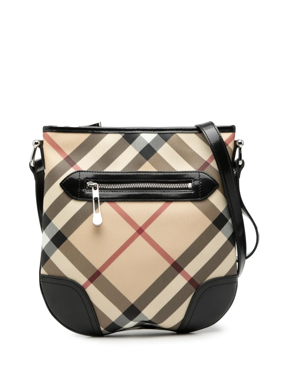 Burberry Pre-Owned 2000-2017 Supernova Check Coated Canvas Dryden crossbody bag - Marrone