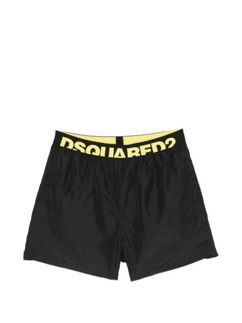 DSQUARED2 logo waistband beach shorts
