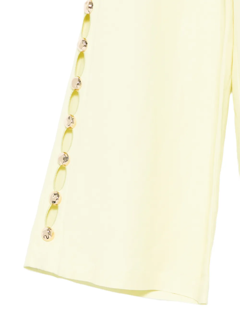 SIMKHAI Cayman broek met studs Geel