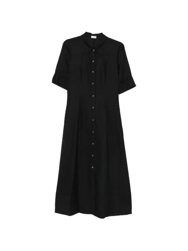 Simkhai Buttoned Midi Shirt Dress in Black