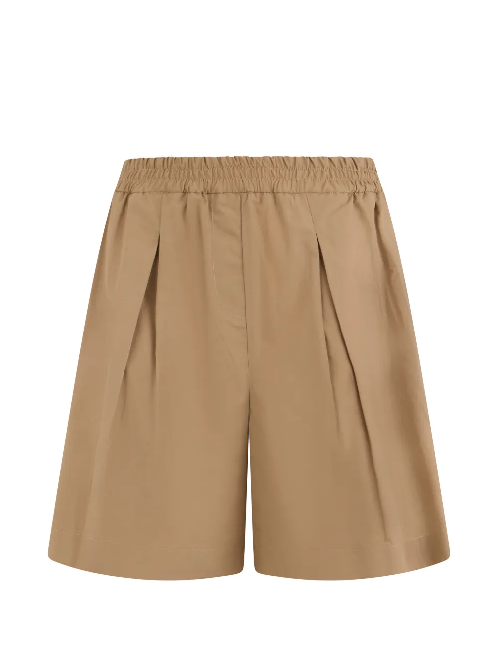 Fabiana Filippi elasticated-waist pleated shorts - Neutrals