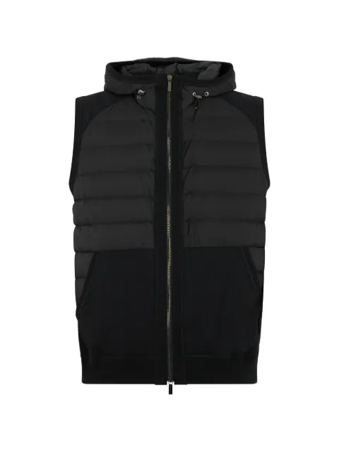 Moorer padded zip vest