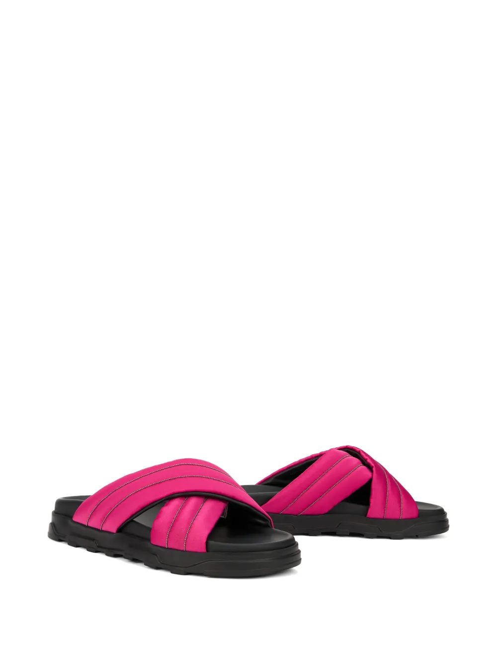 Fabiana Filippi bead-embroidered flat sandals Roze