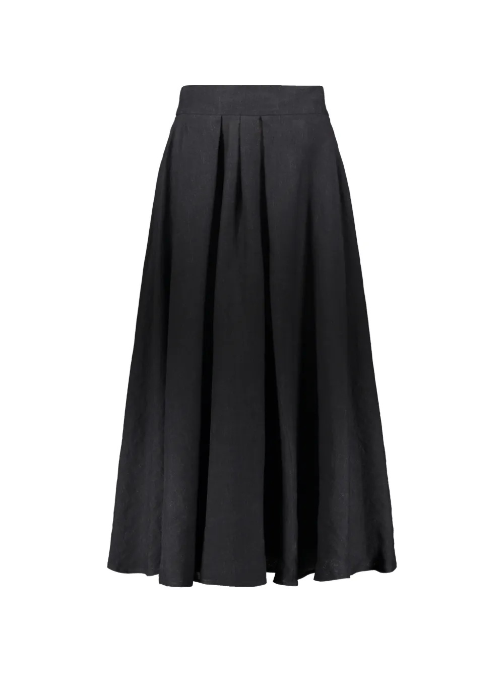 Fabiana Filippi bow-detail pleated midi skirt - Nero