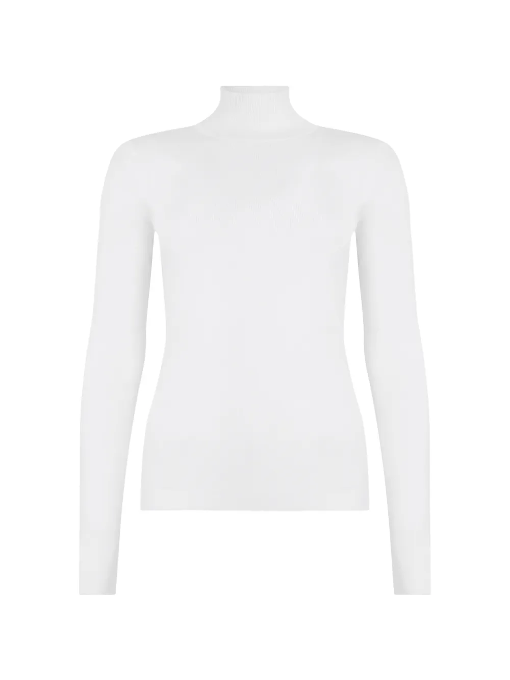 Fabiana Filippi high-collar long-sleeve blouse - Weiß