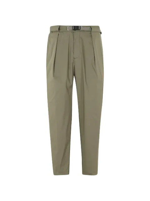 White Sand belted pleated trousers