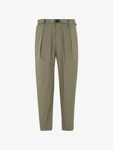 White Sand belted pleated trousers