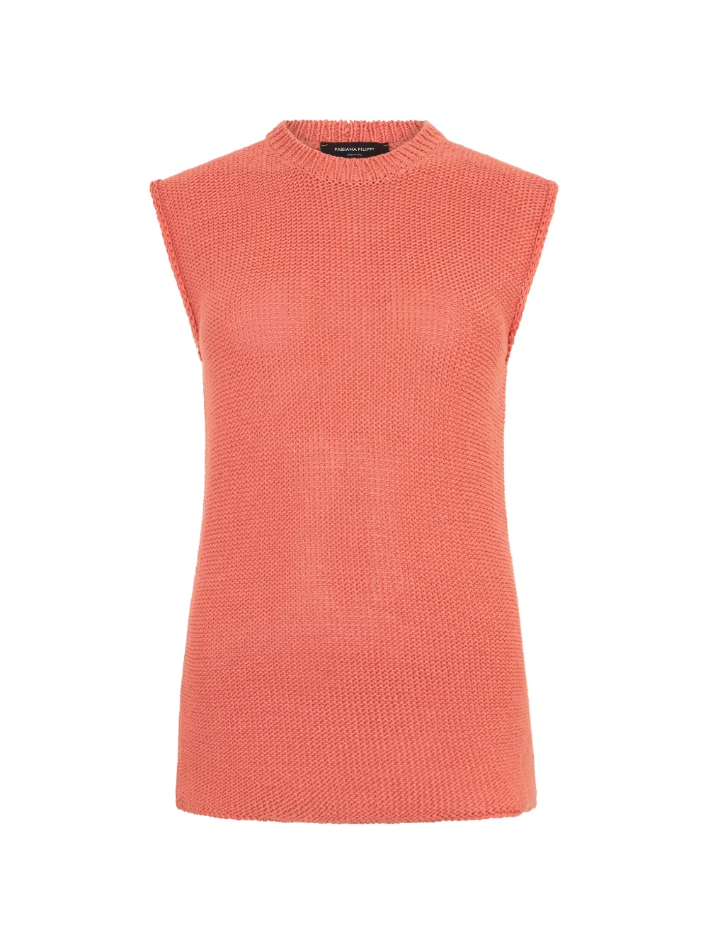 Fabiana Filippi sleeveless sweater - Orange