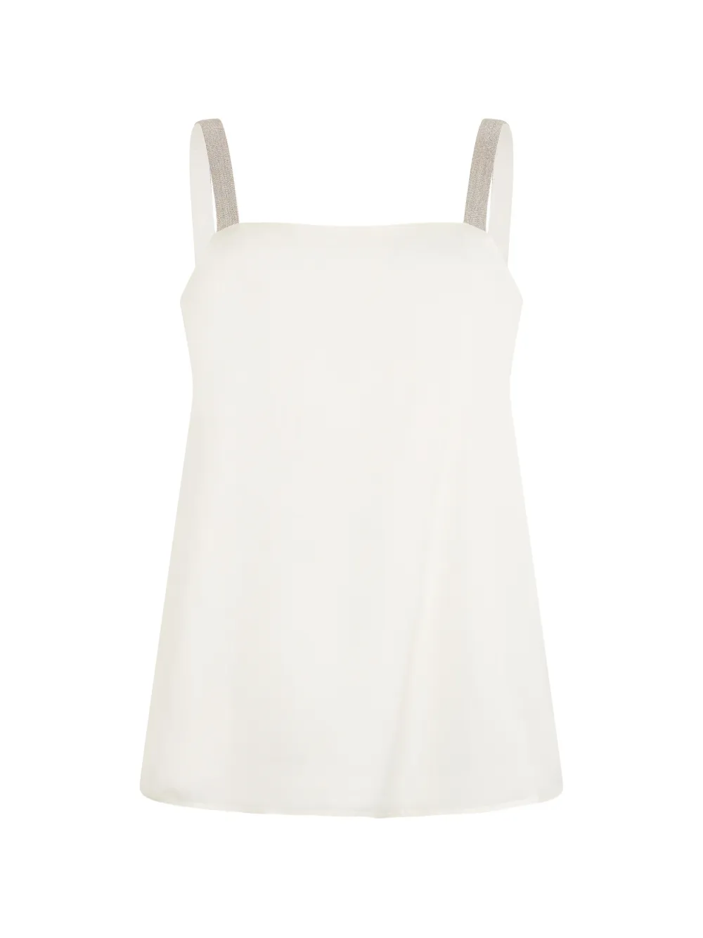 Fabiana Filippi rhinestone straps sleeveless top - Weiß