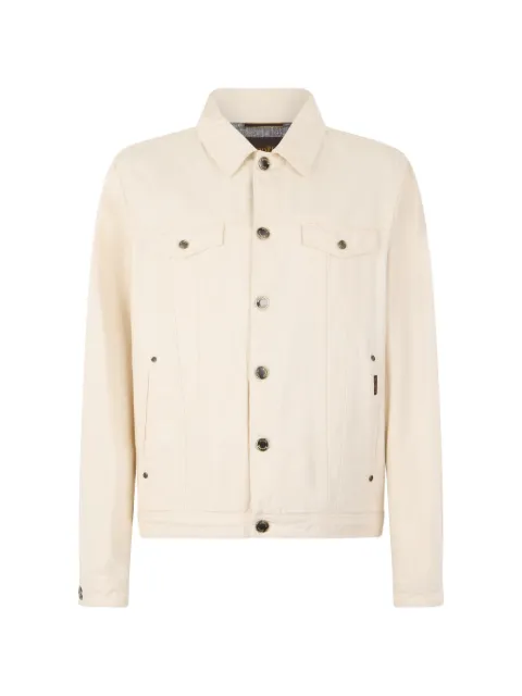 Moorer button chest-pocket jacket