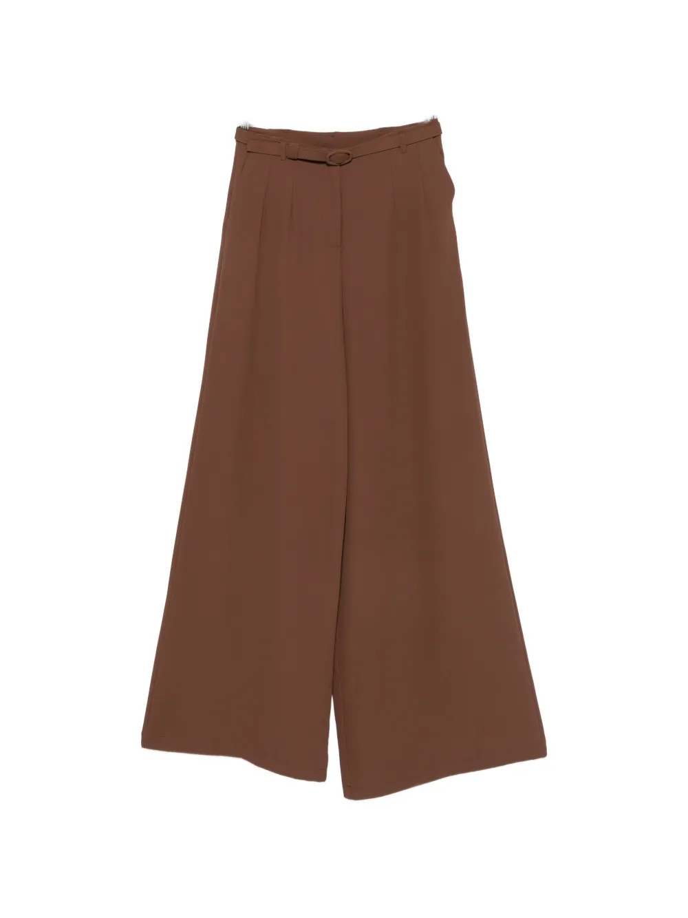 IMPERIAL belted wide-leg palazzo pants - Marrone