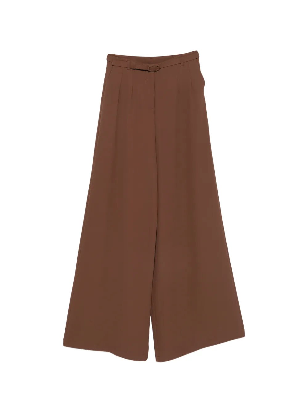 IMPERIAL belted wide-leg palazzo pants - Marrone