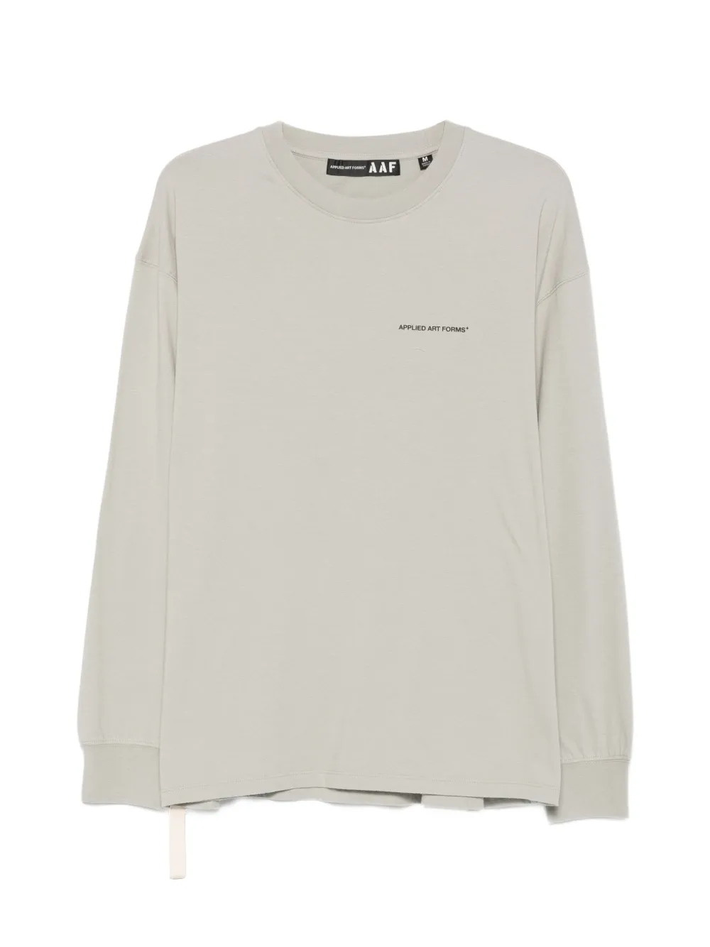 Applied Art Forms logo-print long-sleeves T-shirt - Grigio