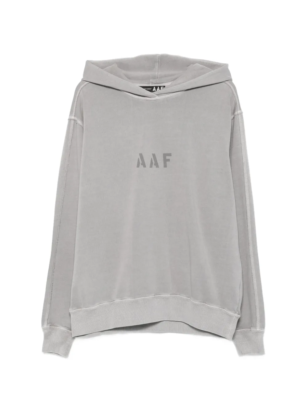 Applied Art Forms logo-print hoodie - Grigio