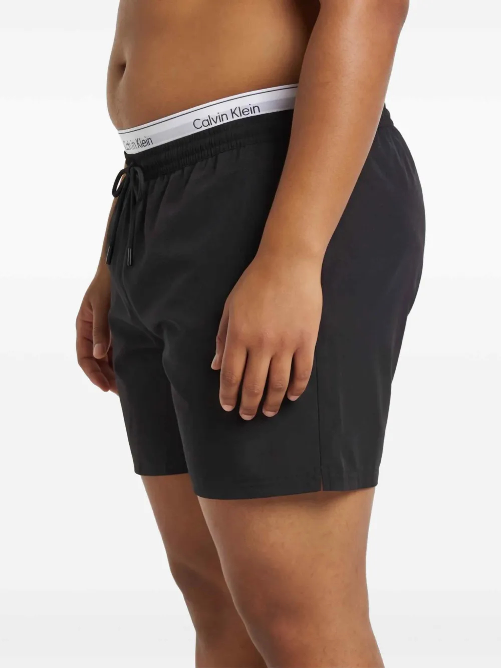 Calvin Klein Zwembroek met trekkoord Zwart