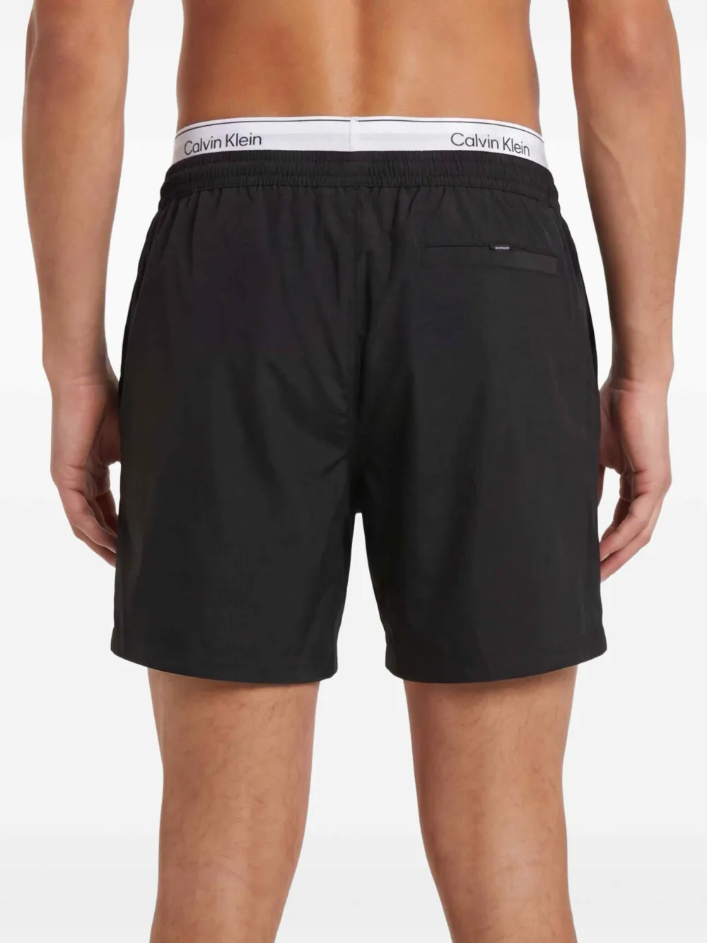 Calvin Klein drawstring swim shorts | Black | Image 1