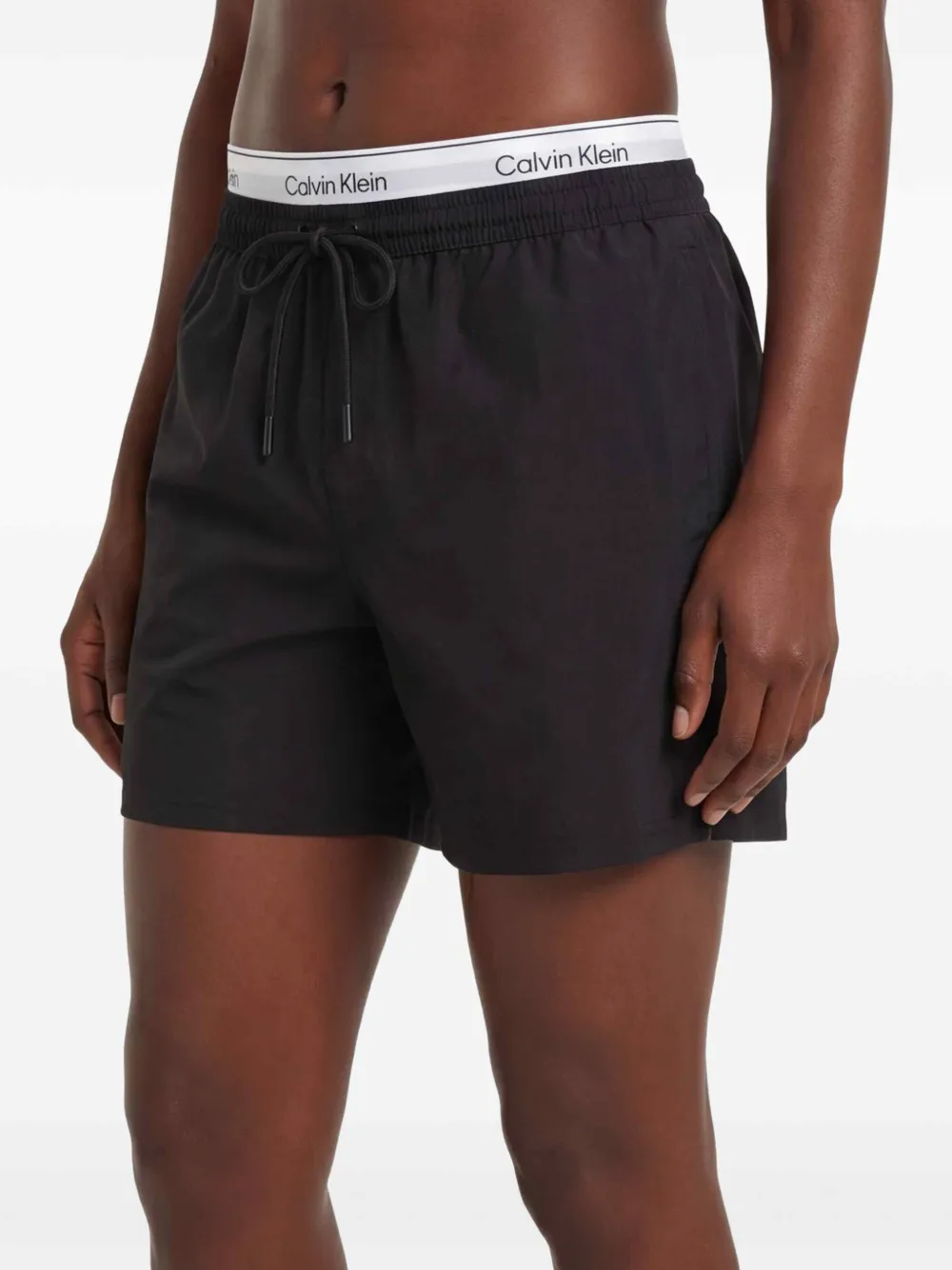 Calvin Klein Zwembroek met trekkoord Zwart