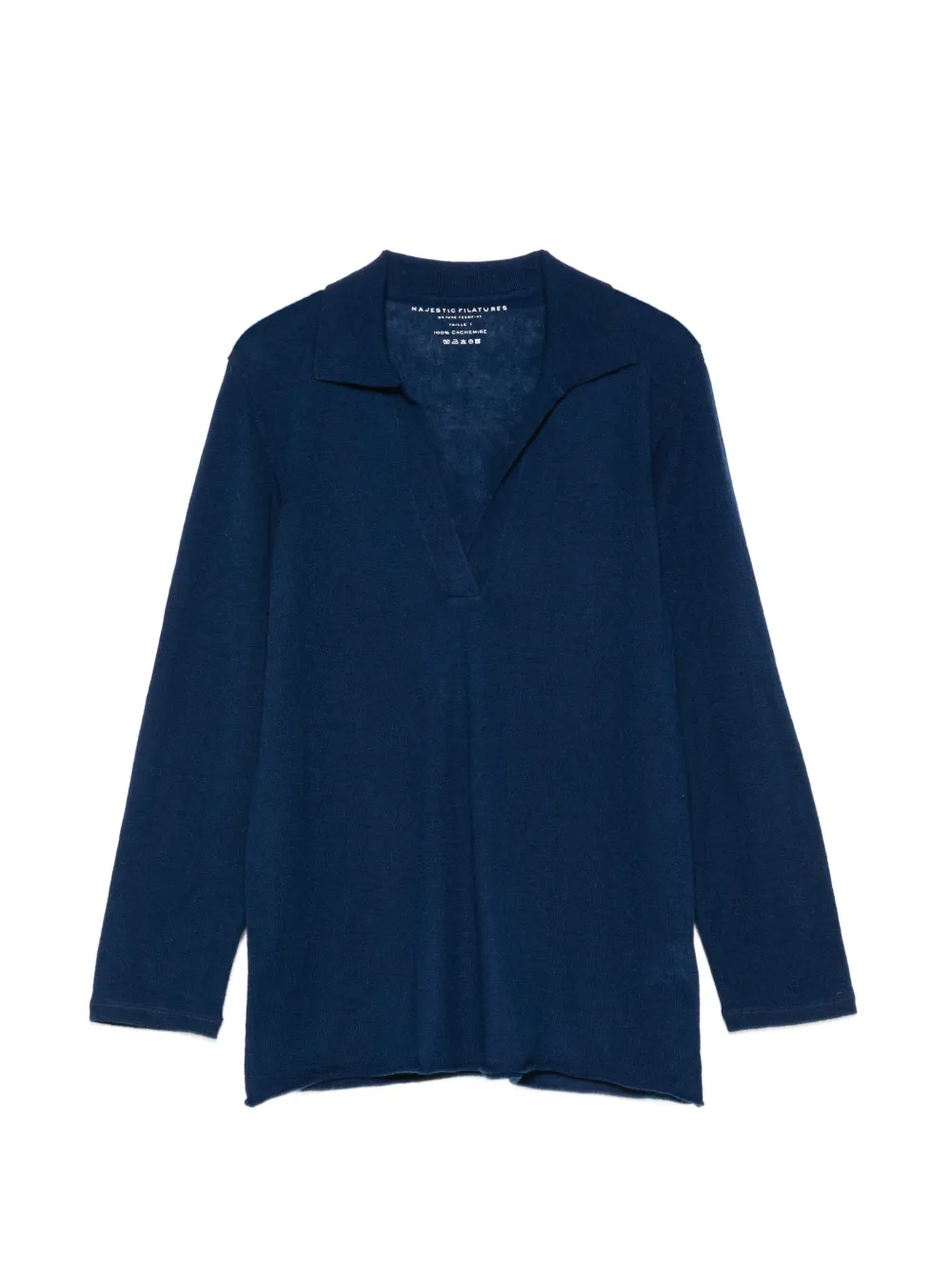 Majestic Filatures V-neck T-shirt - Blu