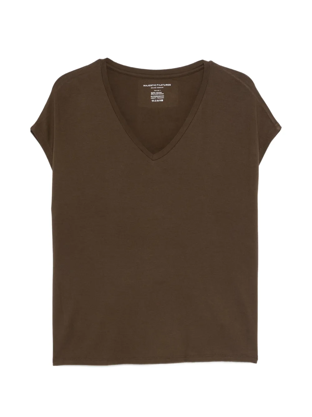 Majestic Filatures V-neck T-shirt - Braun