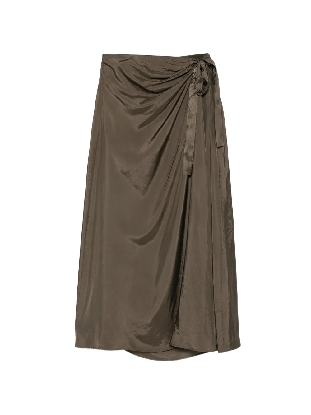 ASPESI wrap midi skirt - Verde