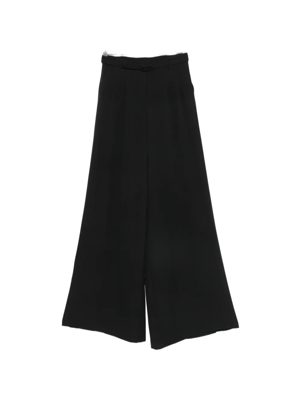 IMPERIAL belted wide-leg trousers - Nero