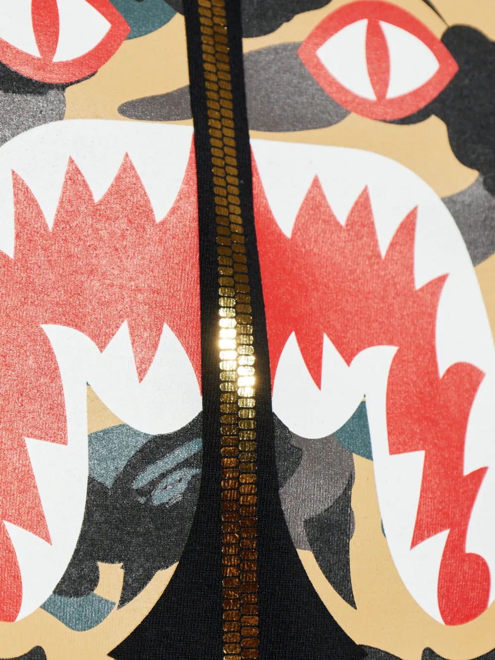 A BATHING APE 1st Camo Tiger T-shirt met grafische print Zwart