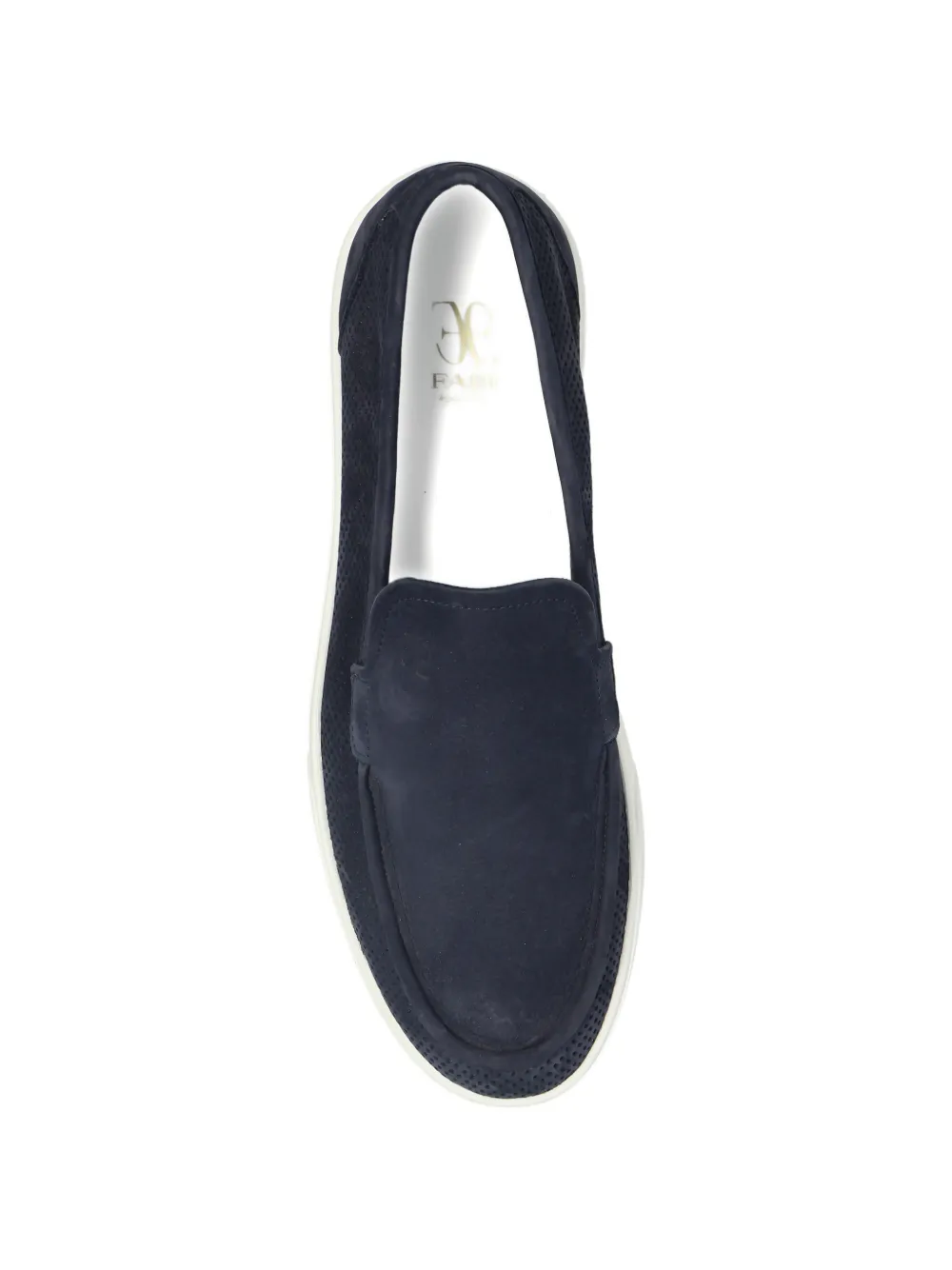 Fabi perforated leather sneakers Blauw