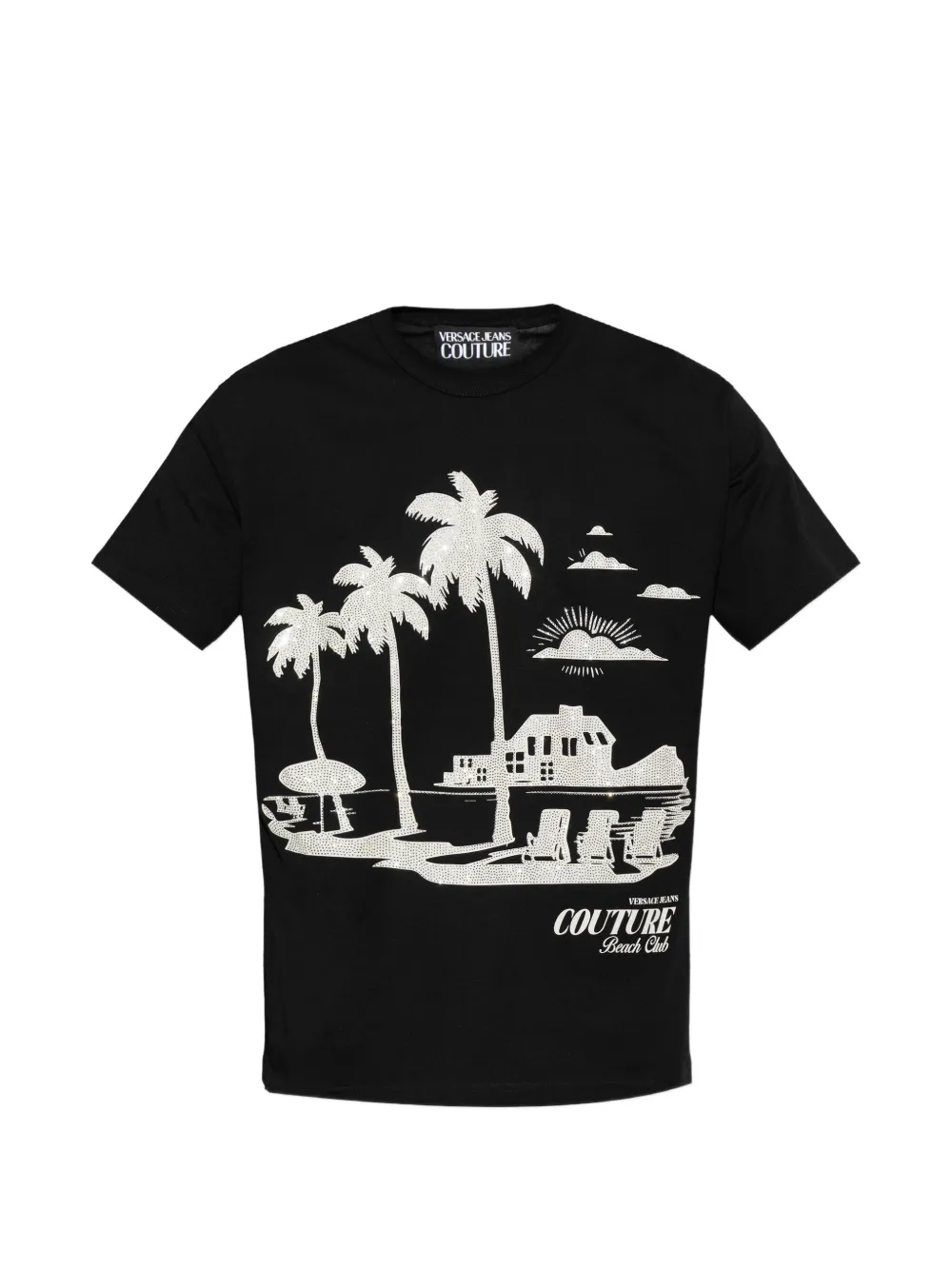 Versace Jeans Couture embellished T-shirt - Nero