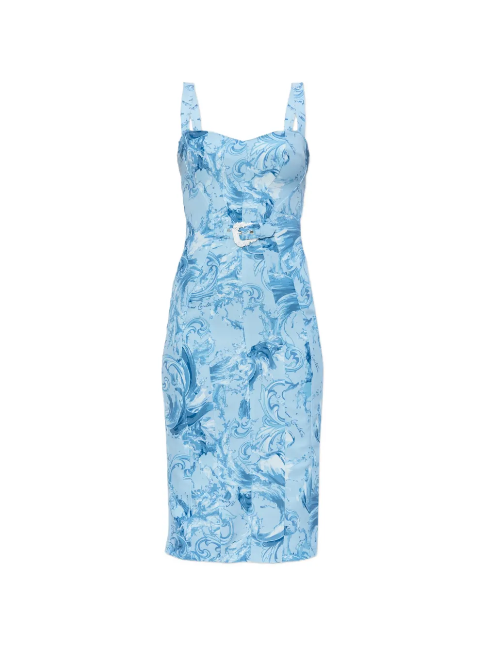 Versace Jeans Couture buckle print dress - Blu