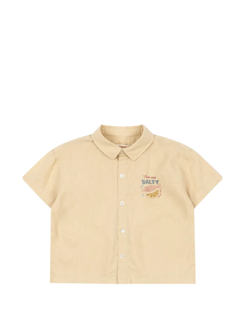 Konges Sløjd Franzen graphic-print short-sleeve shirt - Nude